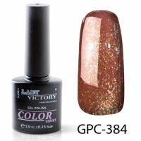 Цветной гель-лак с мерцанием Lady Victory, 7,3 ml GPC-384