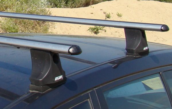 Багажник на крышу Fiat Panda, Атлант, аэродинамические дуги