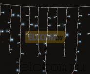 Гирлянда Айсикл (бахрома) светодиодный, 1,8 х 0,5 м, прозрачный провод, 220В, диоды синие