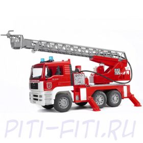 Bruder Брудер Пожарная машина MAN с лестницей и помпой с модулем со световыми и звуковыми эффектами