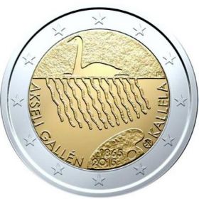 150 лет со дня рождения Аксели Галлен-Каллела  2 евро Финляндия 2015