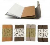 Записная книжка в кожаной обложке