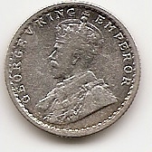 1/4 рупии Британская Индия 1929