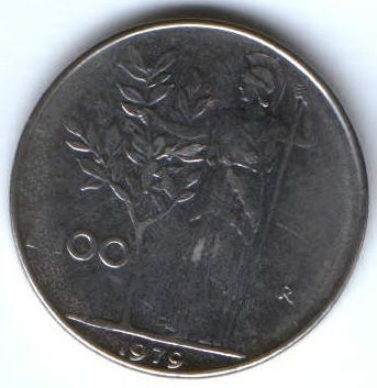 100 лир 1979 г. Италия