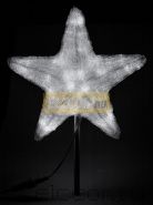Акриловая светодиодная фигура "Звезда" 80см, 240 светодиодов, белая, NEON-NIGHT