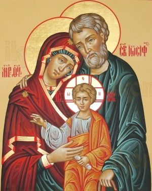 Икона Святое Семейство (рукописная)