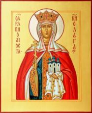 Икона Ольга, княгиня (рукописная)