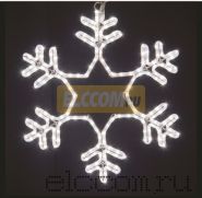 Фигура световая "Снежинка" цвет белый, размер 55*55 см, мерцающая NEON-NIGHT