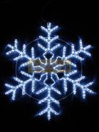 Фигура световая "Снежинка" цвет белый, размер 95*95 см, мерцающая NEON-NIGHT