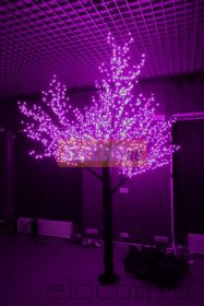 Светодиодное дерево "Сакура", высота 1,5м, диаметр кроны 1,8м, фиолетовые светодиоды, IP 54, понижающий трансформатор в комплекте, NEON-NIGHT