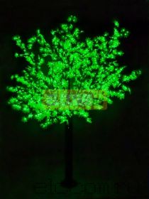 Светодиодное дерево "Сакура", высота 3,6м, диаметр кроны 3,0м, зеленые светодиоды, IP 54, понижающий трансформатор в комплекте, NEON-NIGHT