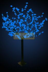 Светодиодное дерево "Сакура", высота 1,5 м, диаметр кроны 1,3м, синие диоды, IP 44, понижающий трансформатор в комплекте, NEON-NIGHT