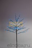 Дерево комнатное "Сакура", коричневый цвет ствола и веток, высота 1.2 метра, 80 светодиодов синего цвета, трансформатор IP44 NEON-NIGHT