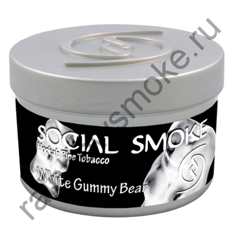 Social Smoke 250 гр - White Gummy Bear (Белый Мишка Гамми)