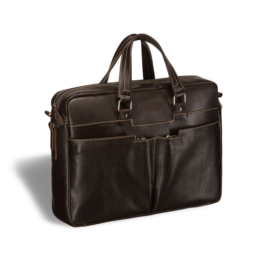 Вместительная деловая сумка BRIALDI Lakewood (Лэйквуд) brown