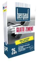 Шпатлевка базовая цементная Glatte Zement 25кг Bergauf код:011945