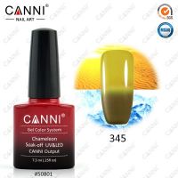 Термогель-лак Canni #345 (оливковый - темный желтый) 7.3 ml