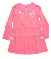 Платье из розового микровельвета для девочки производства Украина