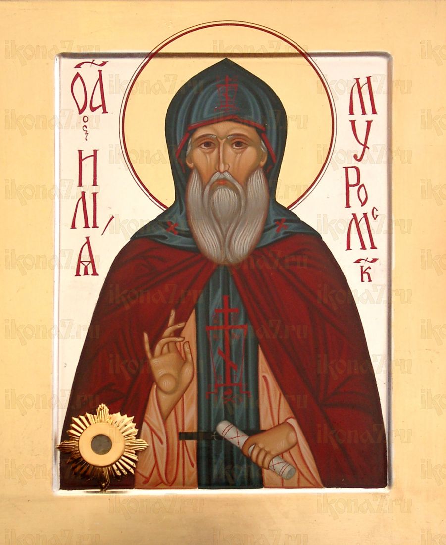Икона Илья Муромец (рукописная)