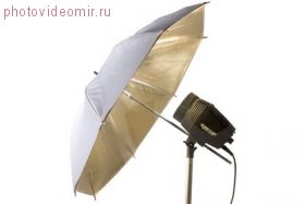 Зонт Falcon Eyes Urn-60Gw отражающий золотобелый 120 см