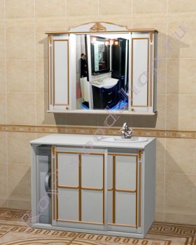 Мебель для ванной "Руссильон PROVENCE Комби-L белый"