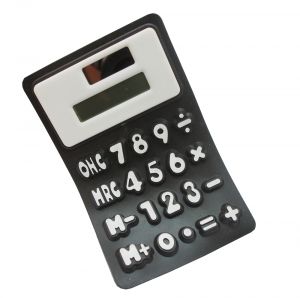 Калькулятор  черный (можно гнуть, сворачивать трубочкой)