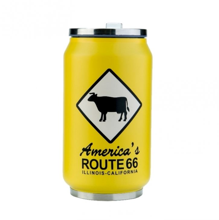 Термокружка 350 мл «Route 66» - Yellow