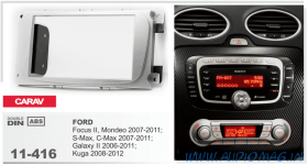 Carav 11-416 (2-DIN FORD Focus II, Mondeo, S-Max, C-Max 2007-2011; Galaxy II 2006-2011; Kuga 2008-2012 (серебро))