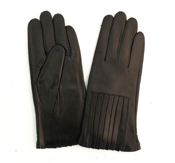 Перчатки женские SW9107; кожа; черный (Размер 7,5)