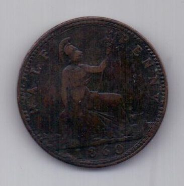 жетон 1860 г. Великобритания