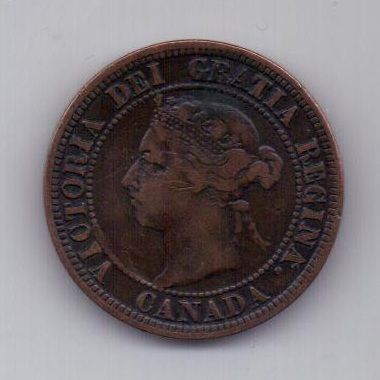 1 цент 1891 г. редкий. Канада (Великобритания)