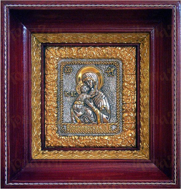 Владимирская икона БМ (17х18), серебро