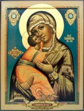 Владимирская икона Божией Матери (рукописная)