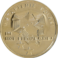 Вступление Польши в Евросоюз Монета 2 злотых