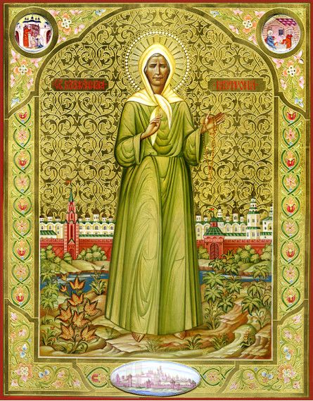 Икона Матрона Московская (рукописная)