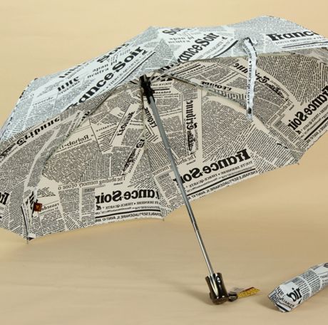 Зонт-трость "Газета" (75см)