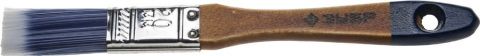 Кисть плоская ЗУБР "АКВА-МАСТЕР", искусственная щетина, деревянная ручка, 20мм