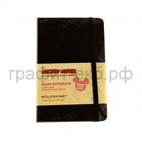 Книжка зап.Moleskine Pocket Disney линейка черная LEDIMM710