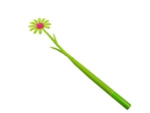 Ручка гнущаяся "Цветок" зеленый