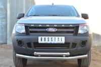 Защита переднего бампера d76 (секции) d63 (дуга) Ford Ranger 2012