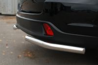 Защита заднего бампера уголки d63(секции) Toyota Highlander 2014-
