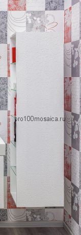 Пенал подвесной для ванной Коллекция Санфлор 40 см. белый  (SANFLOR)