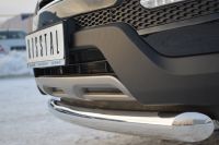 Защита переднего бампера d76 (дуга)  Hyundai Santa Fe 2012-