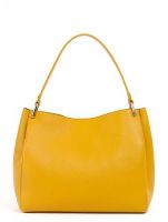 Жёлтая кожаная сумка Eleganzza