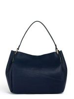 Синяя кожаная сумка Eleganzza