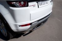 Защита заднего бампера 75х42 овал Land Rover Range Rover Evoque Dynamic 2011-