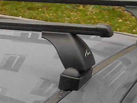 Багажник на крышу Peugeot 308, Lux, прямоугольные стальные дуги