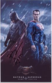 Автографы: Генри Кавилл, Бен Аффлек. Бэтмен против Супермена: На заре справедливости