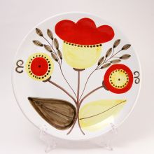 Блюдо тарелка Ceramiche de Simone плоская «Эоли» керамика ручной работы - d 30 см (Италия)