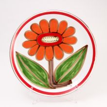 Блюдо тарелка Ceramiche de Simone плоская «Линоза» керамика ручной работы - d 30 см (Италия)